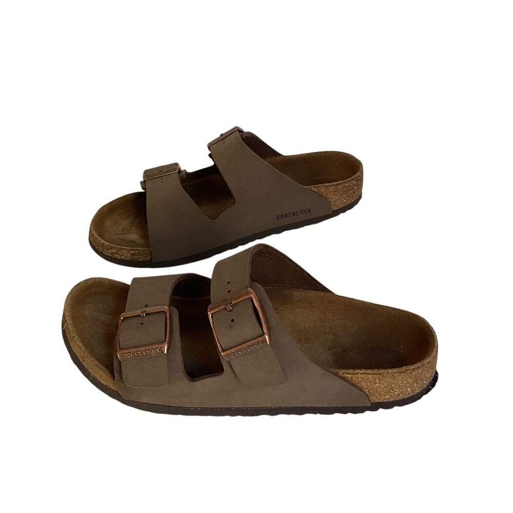 Birkenstock Arizona Kids Brown Taupe Double Strap Cork Sandals Size Unknown